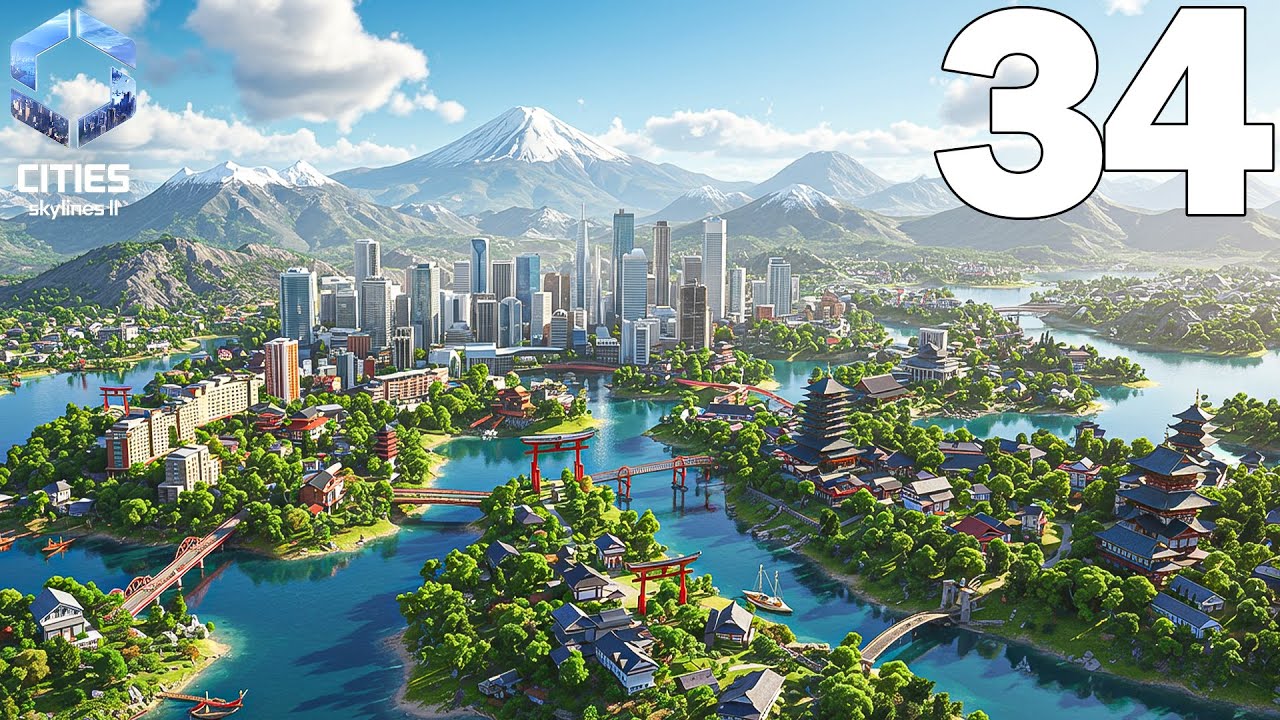 I Built a Stunning Japanese Town - Cities Skylines 2 - Part 34