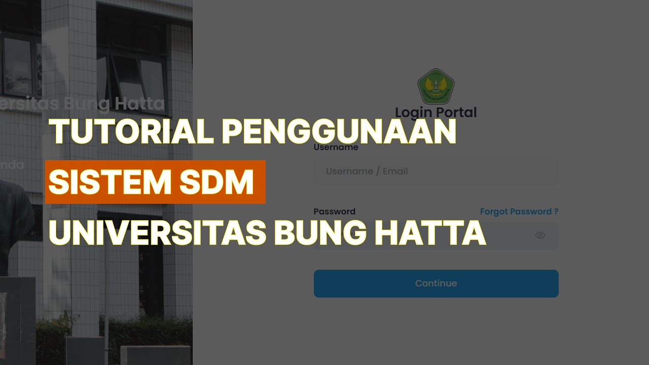 Tutorial Penggunaan Sistem SDM Universitas Bung Hatta (Dosen)