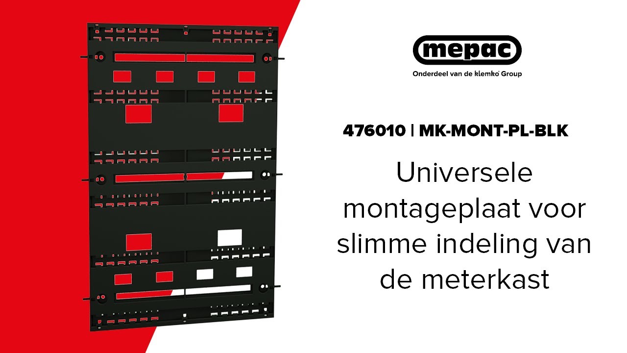 Slim in de meterkast - 476010 | Universele montageplaat installeren
