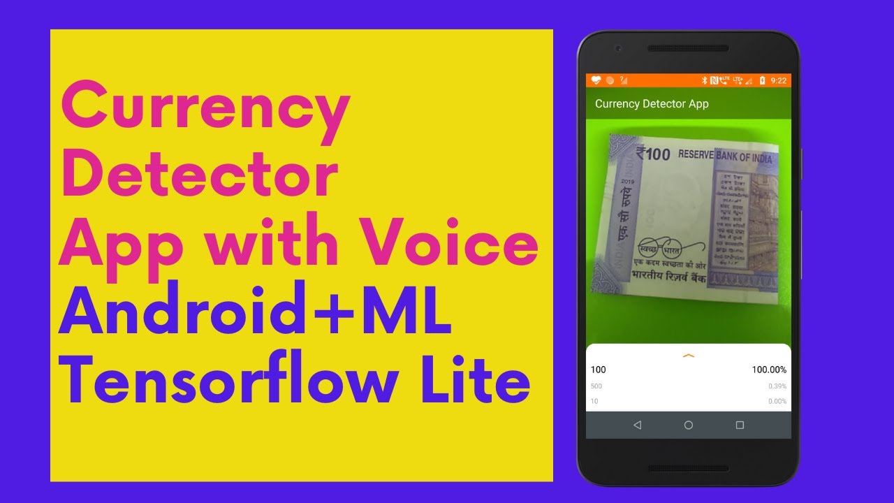Stepwise implementation of Bank Note Detection  Android App with Voice, Tensorflowlite &Teachable ML