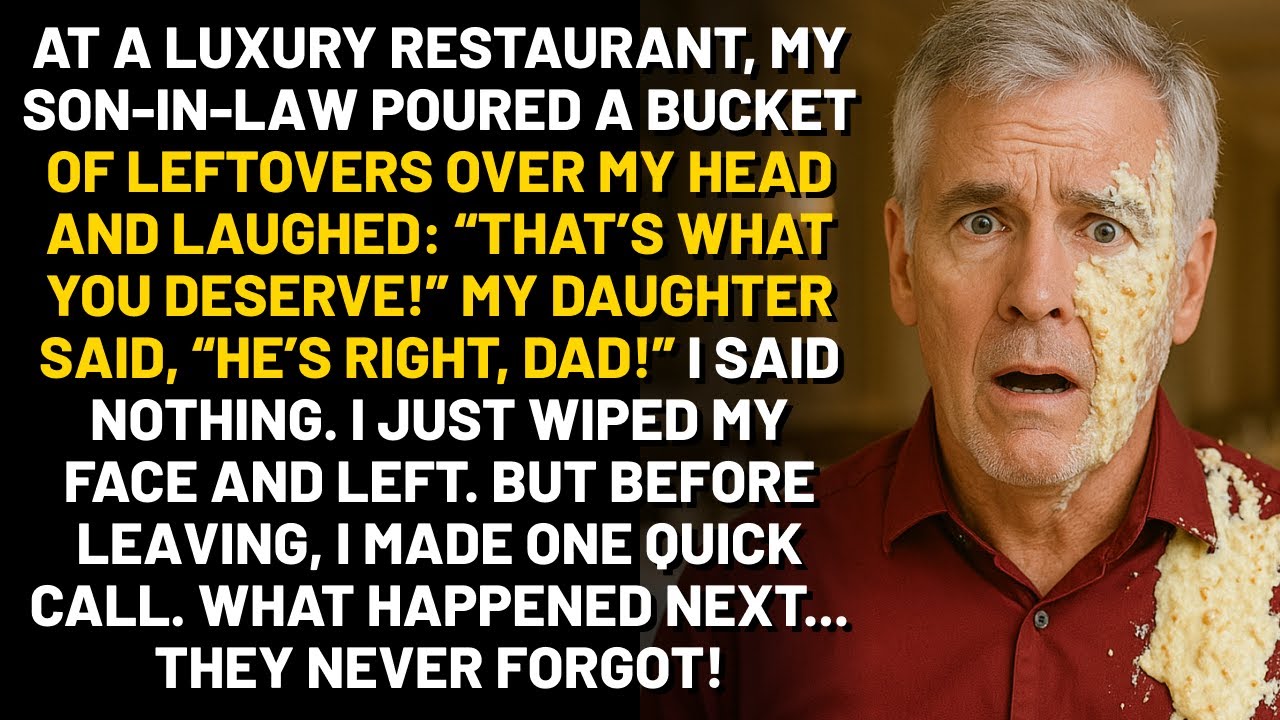 My Son-In-Law Poured Leftovers On My Head At Dinner — But One Call From Me Changed…