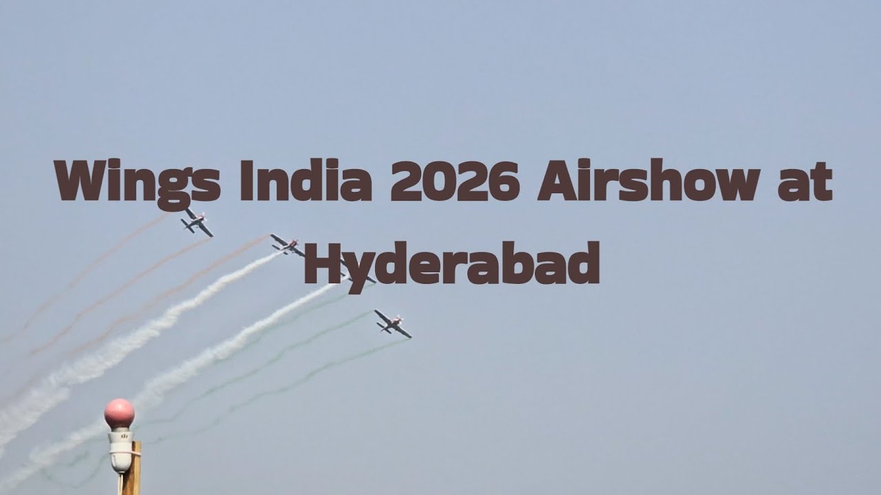 Wings India 2026 Airshow at Hyderabad Begumpet on 30 Jan #wingsIndia2026 #hyderabad #airshow 