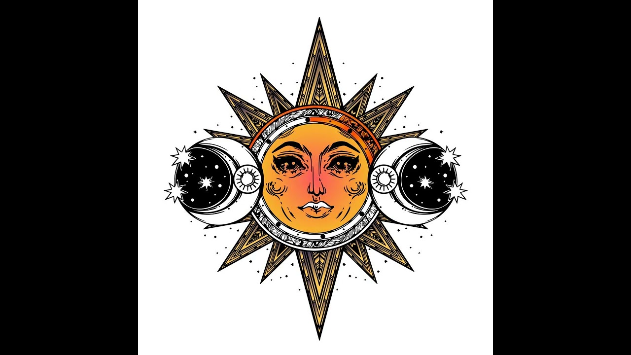 Sun and Moon Coloring | From our #Coloring Book Pro #Mobile #App
