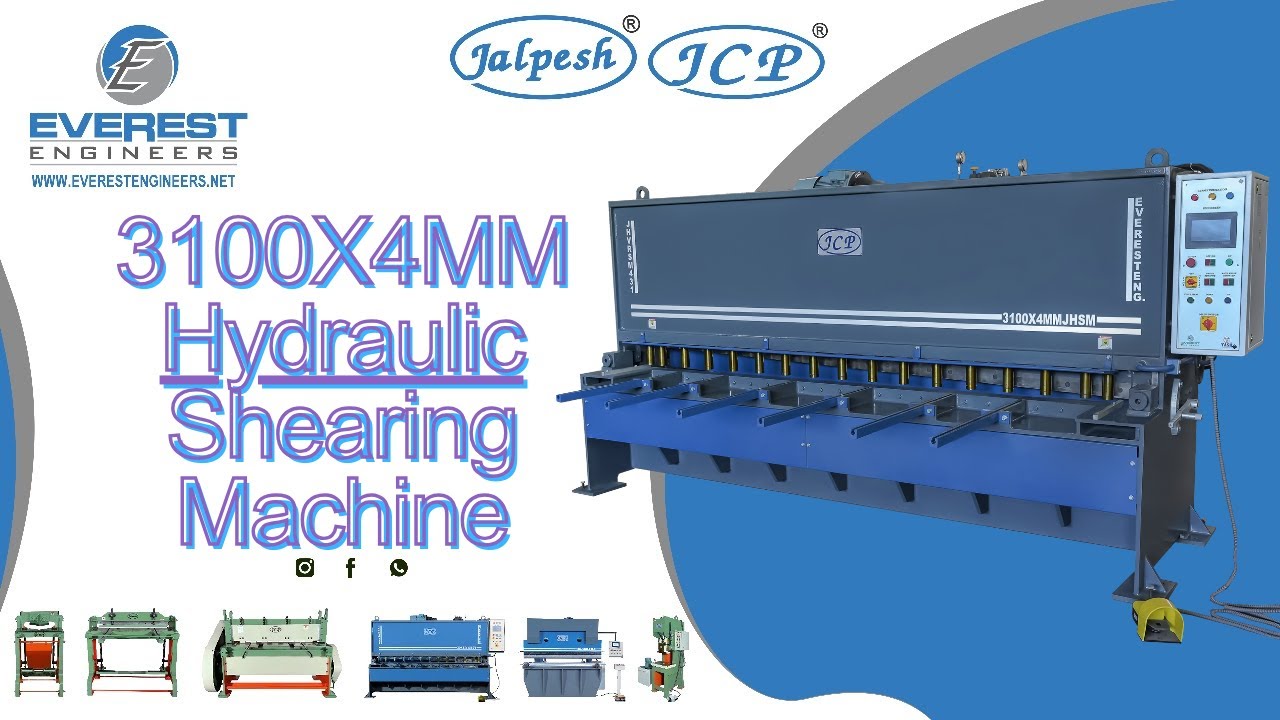 3100X4MM Hydraulic Shearing Machine || Sheet Cutting Machine || Shearing Machine ||