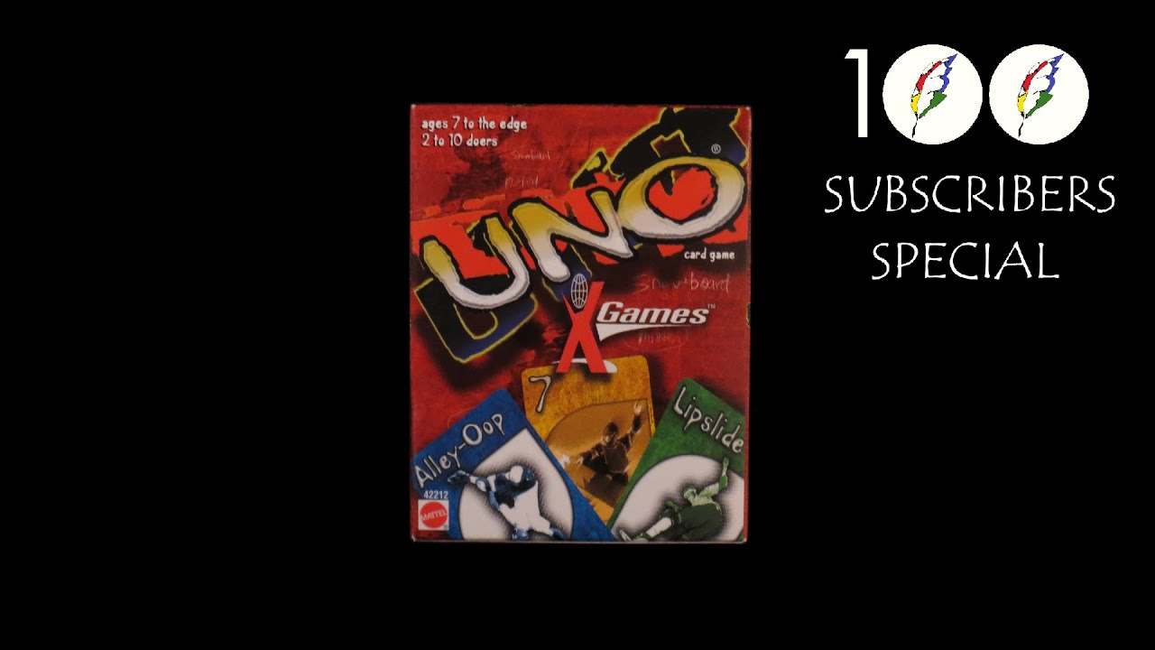 1999 X Games Uno cards from ESPN unboxing