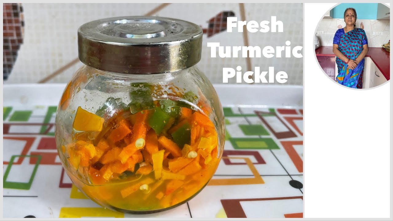 Fresh Turmeric Pickle I No Oil Healthy Pickle