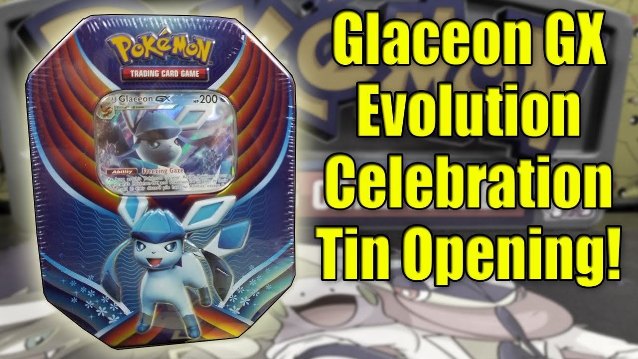 Pokemon Glaceon GX Evolution Celebration Tin Opening!