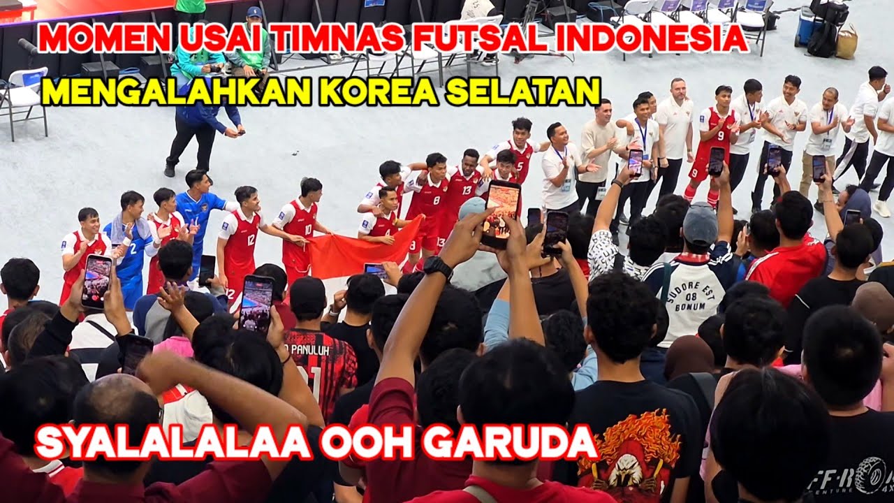 Momen Usai Laga Timnas Futsal Indonesia Melawan Korea Selatan‼️AFC FUTSAL ASIAN CUP JAKARTA 2026