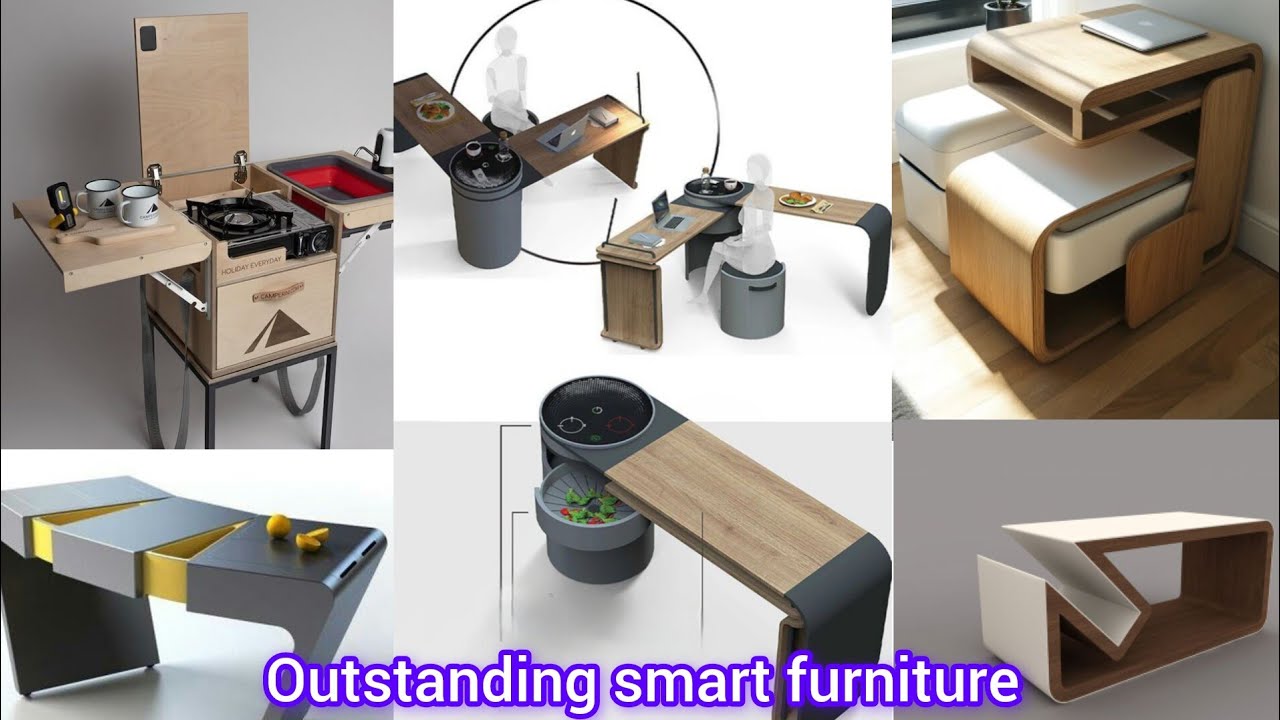 Smart furniture ideas||Unique furniture design||Space saving ideas for home||Folding dining table
