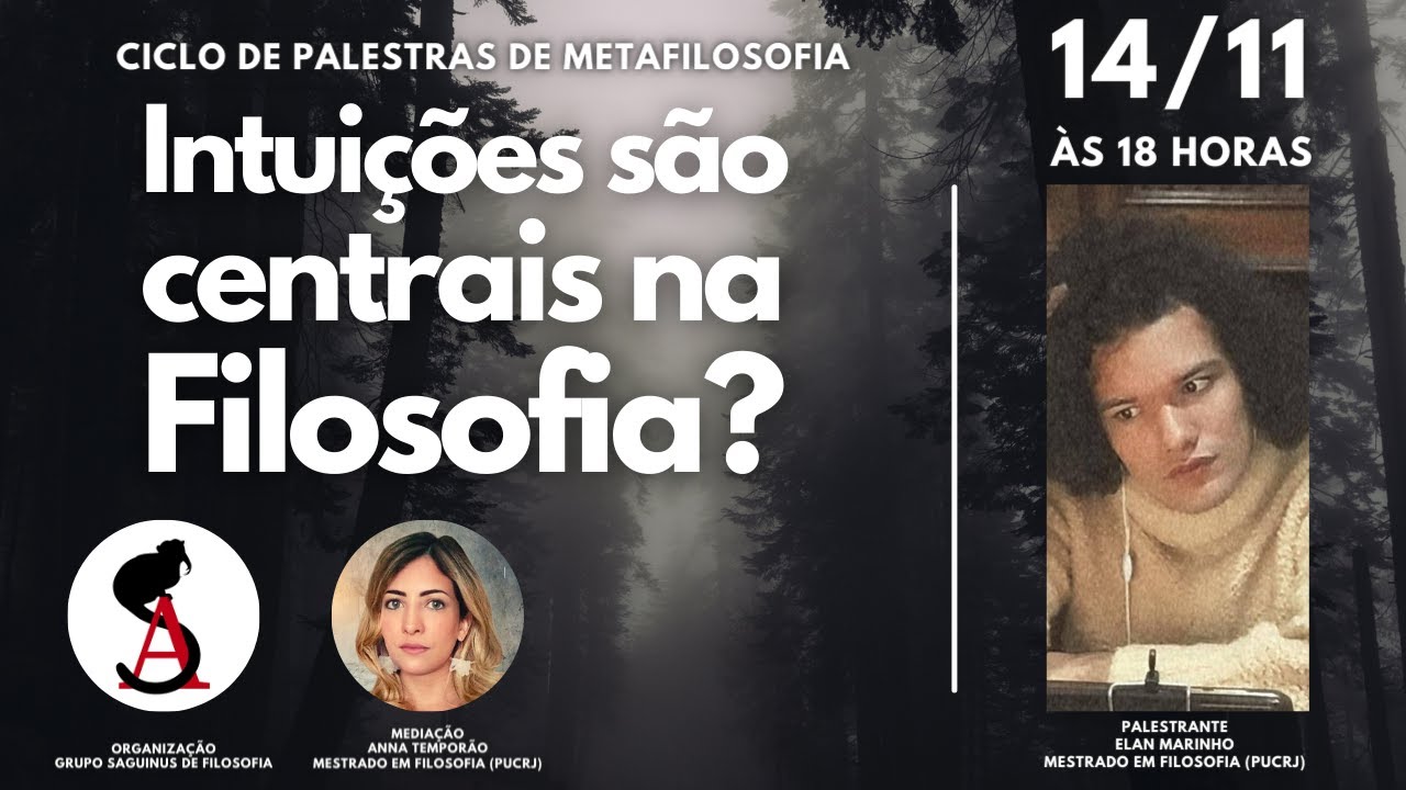 Intui&ccedil;&otilde;es s&atilde;o centrais na Filosofia? com Elan Marinho | Ciclo de Palestras de Metafilosofia