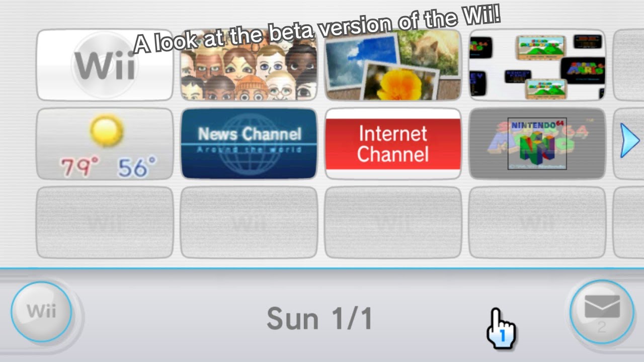 A look at the beta version of the Wii!