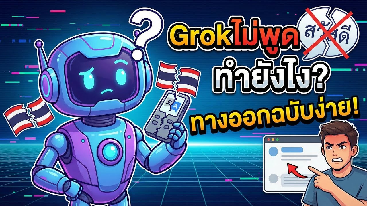 Grok AI ทำ Video แล้วไม่พูดไทย แก้ยังไงให้พูดภาษาไทยได้ (อัปเดตล่าสุด)