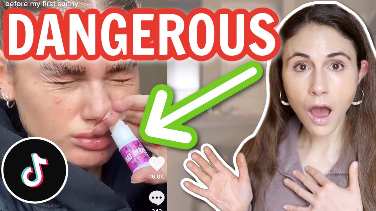 РЕАКЦИЯ ДЕРМАТОЛОГА НА НАЗАЛЬНЫЙ СПРЕЙ ДЛЯ ЗАГАРА TIKTOK @DrDrayzday