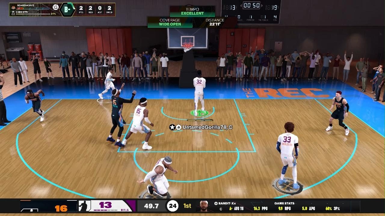 NBA 2K26: 10 PTS 10 REB 4 AST 1 STL 1 BLK 1 3PM