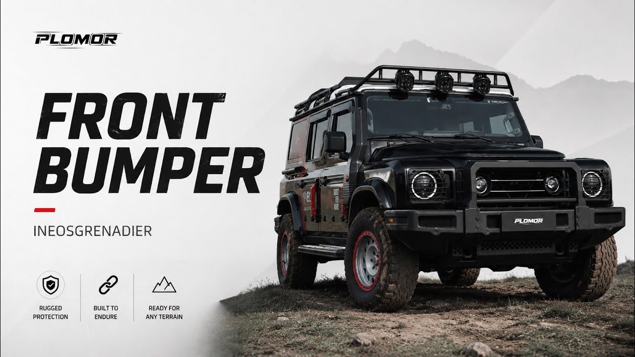 INEOS Grenadier Heavy Duty Front Bumper Showcase by Plomor | Off-road Protection 