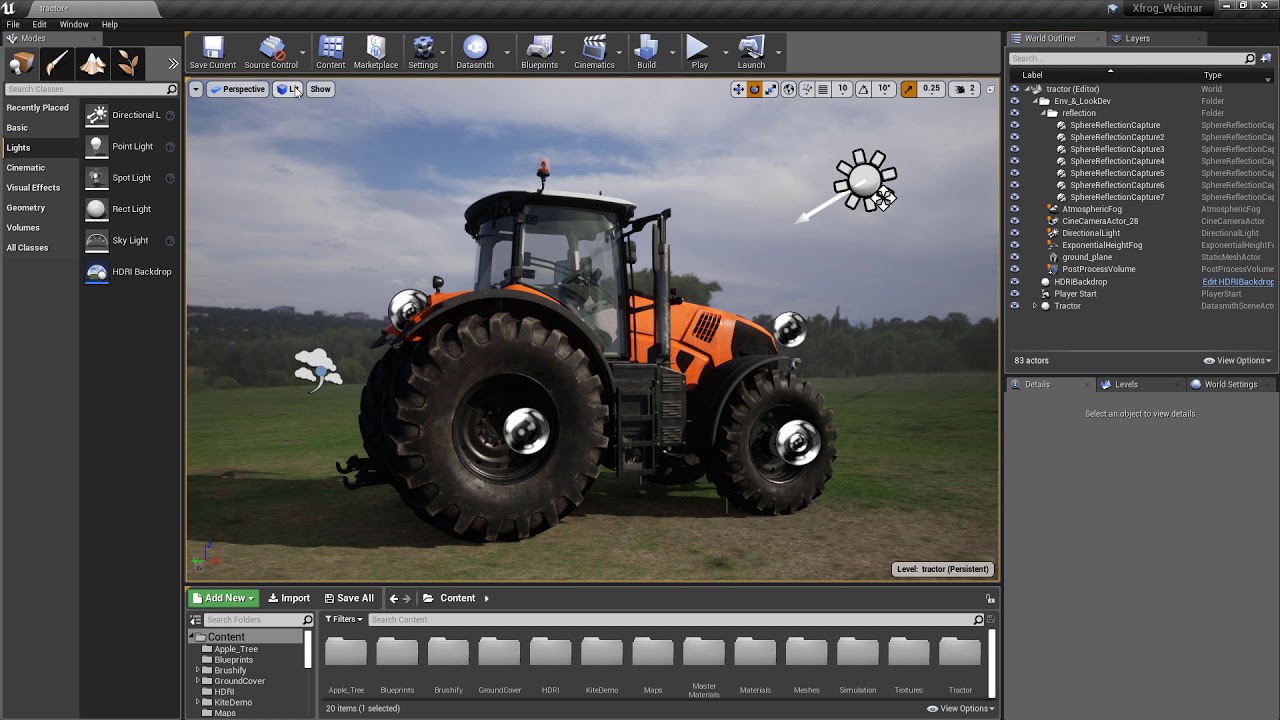Unreal Exterior Rendering and Vegetation Workflows