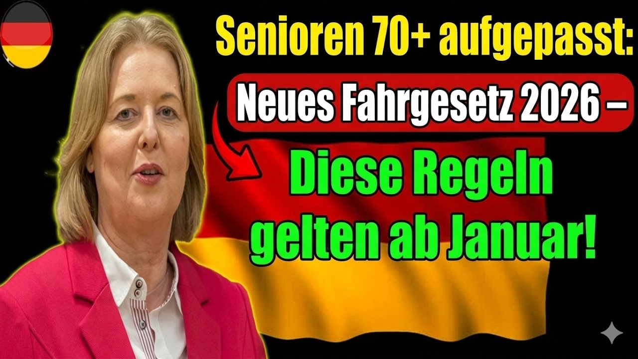 Senioren 70+ aufgepasst: Neues Fahrgesetz 2026 – Diese Regeln gelten ab Januar!