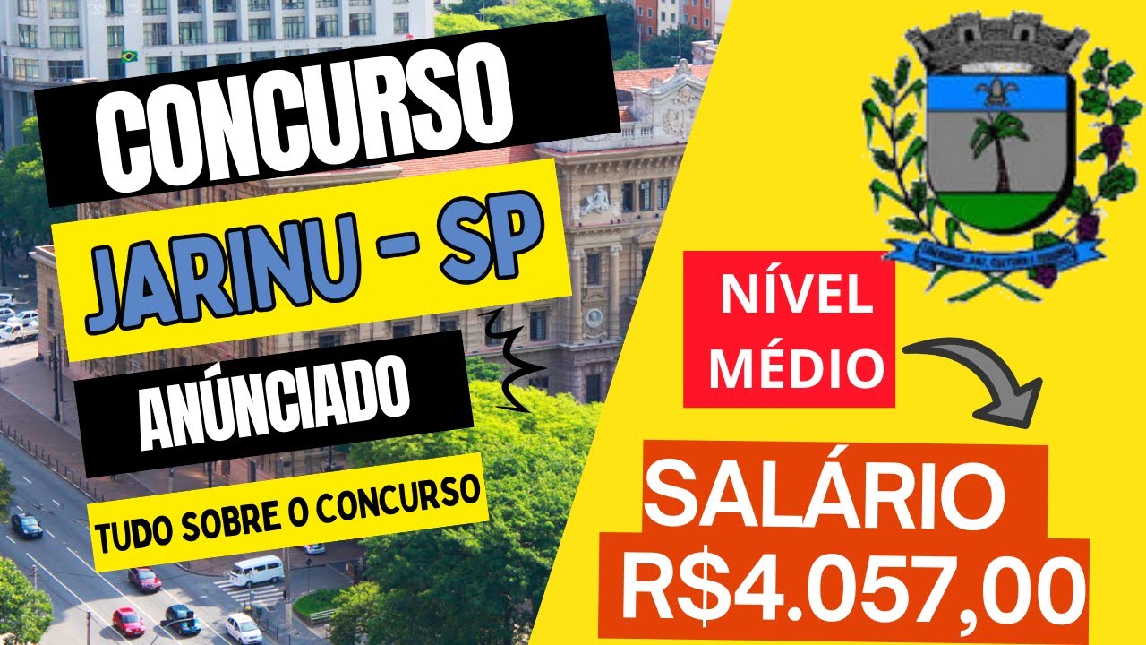 Concurso Guarda Municipal de Jarinu SP 2026: Edital Aberto, Sal&aacute;rio de R$ 4.057 e Inscri&ccedil;&otilde;es