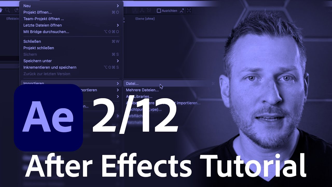 Import von Dateien in After Effects - Beginner Tutorial / deutsch | Adobe DE