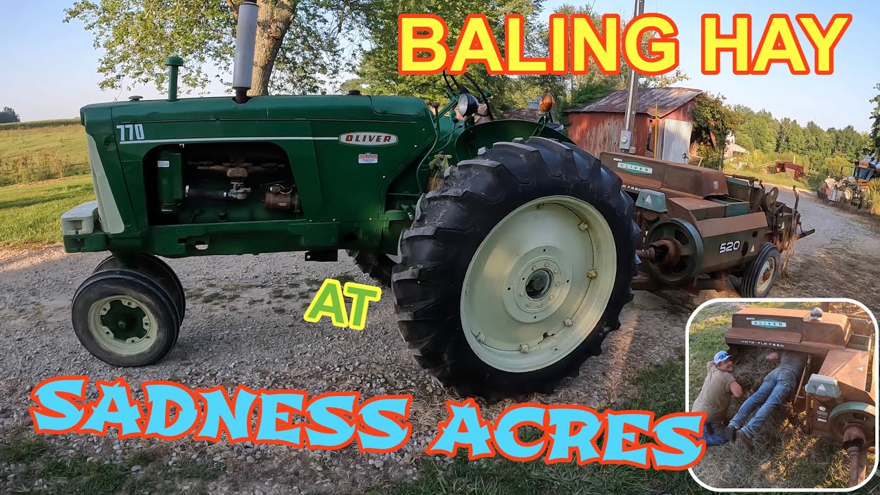 Baling Hay at SADNESS ACRES