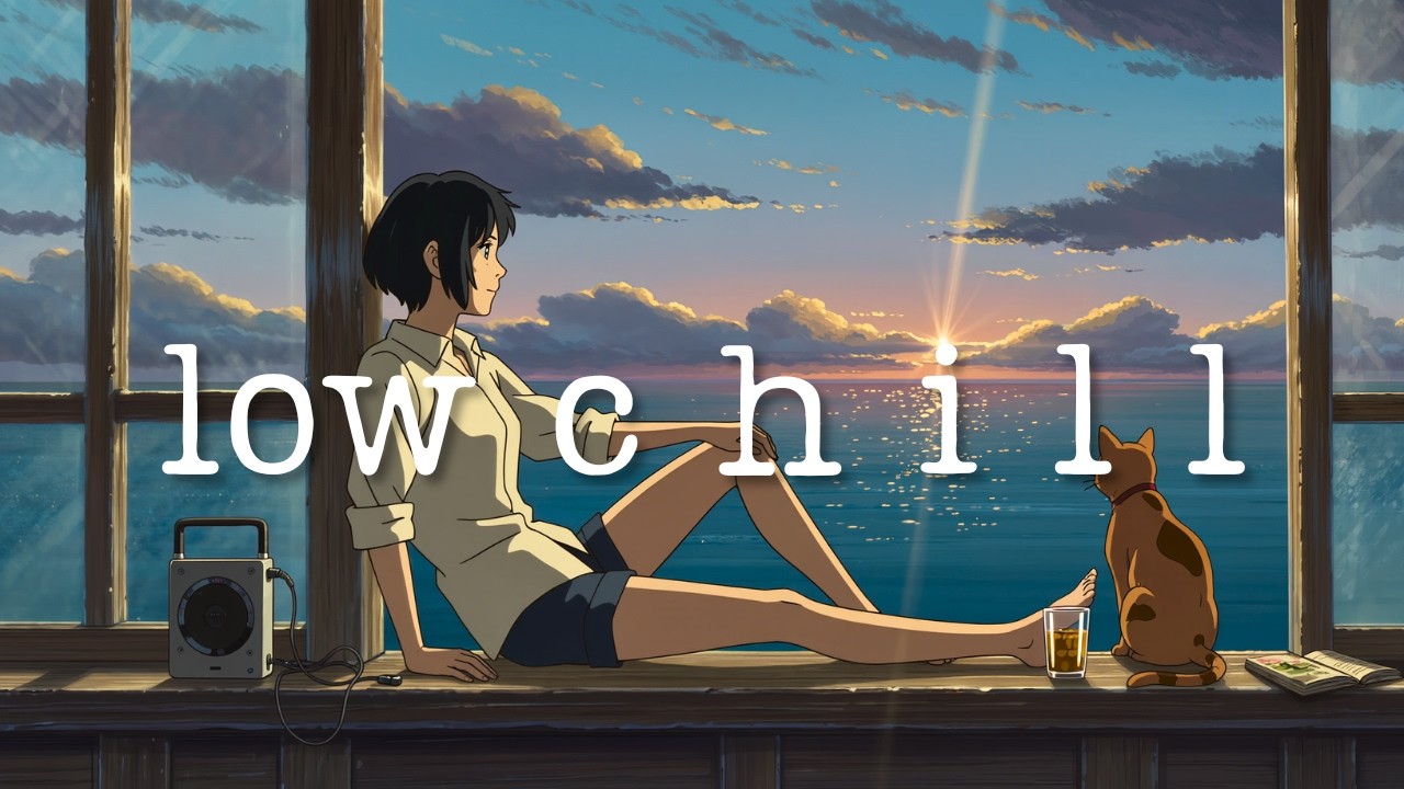low cortisol lofi for focus | ocean window 🌊