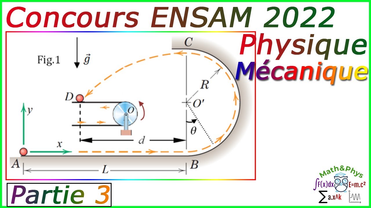 Concours ENSAM 2022 - Concours ENSAM Physique - Préparation Concours ENSAM - [Partie 3]