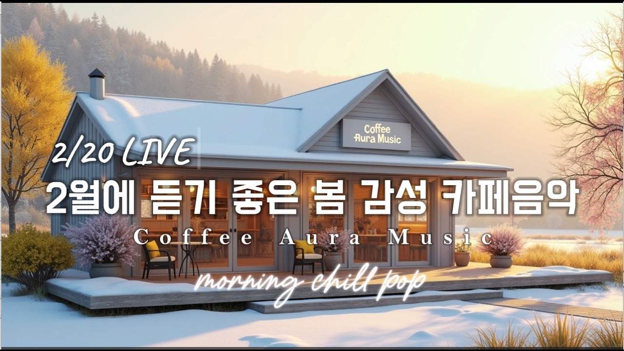 ☕ 그냥 틀어 놓으세요❄️2월 봄이오는  감성 팝송🎄아침에 듣기 좋은 카페 음악 플레이리스트 ✨  카페에서 듣기 좋은 음악, 마음이 편안해지는 Playlist🎧 2/20 LIVE
