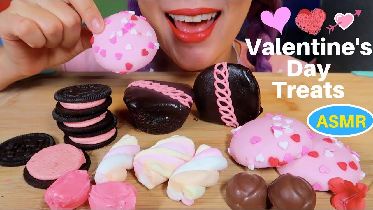 ASMR Valenrine’s Day Treats | 발렌타인데이 초콜렛 과자 먹방 CURIE. ASMR