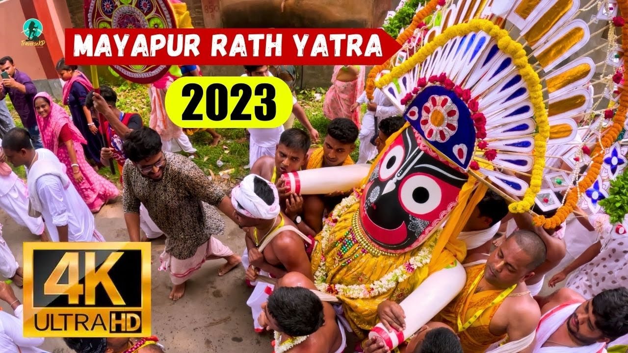Jagannath Ratha Yatra Iskcon Mayapur 2023 | Mayapur Rath Yatra 2023 | 4K | TraverseXP