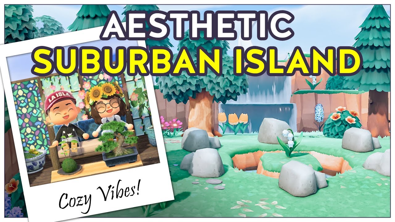 Incredibly Aesthetic and Cozy Suburban Island! - Animal Crossing New Horizons Island Tour 5 Star