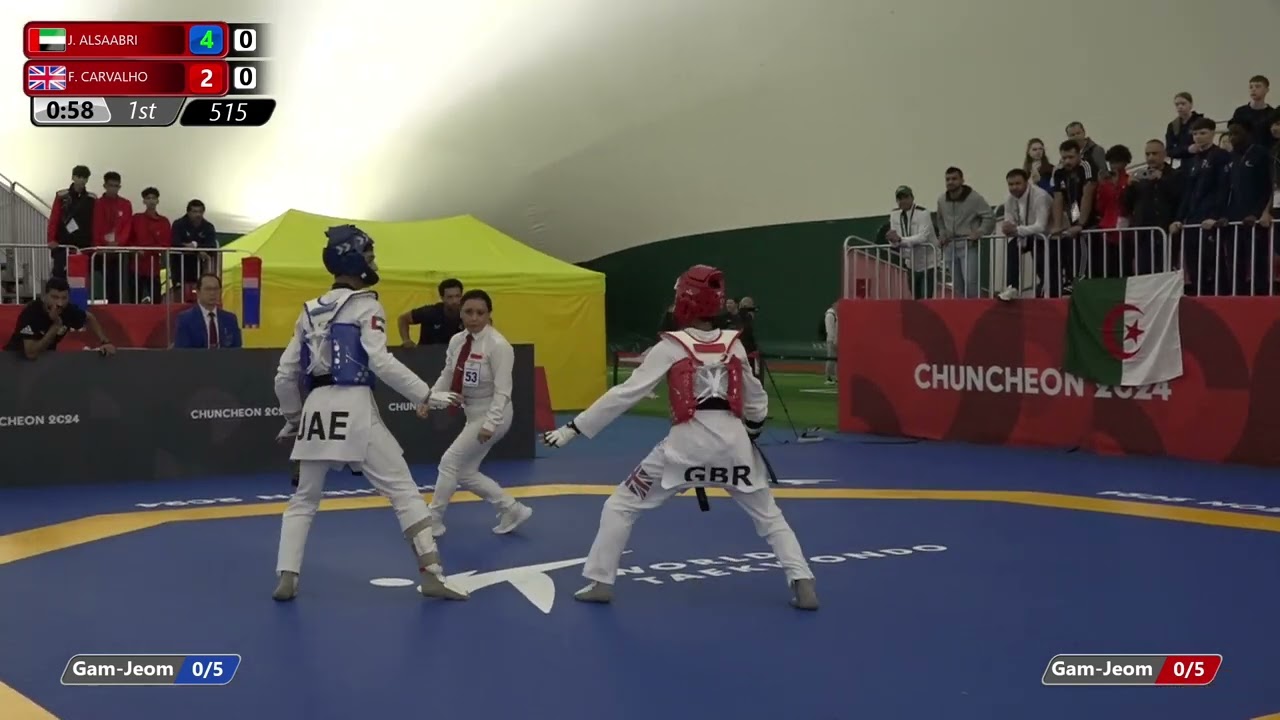 515 Round of 32 Men  45kg UAE J  ALSAABRI GBR F  CARVALHO