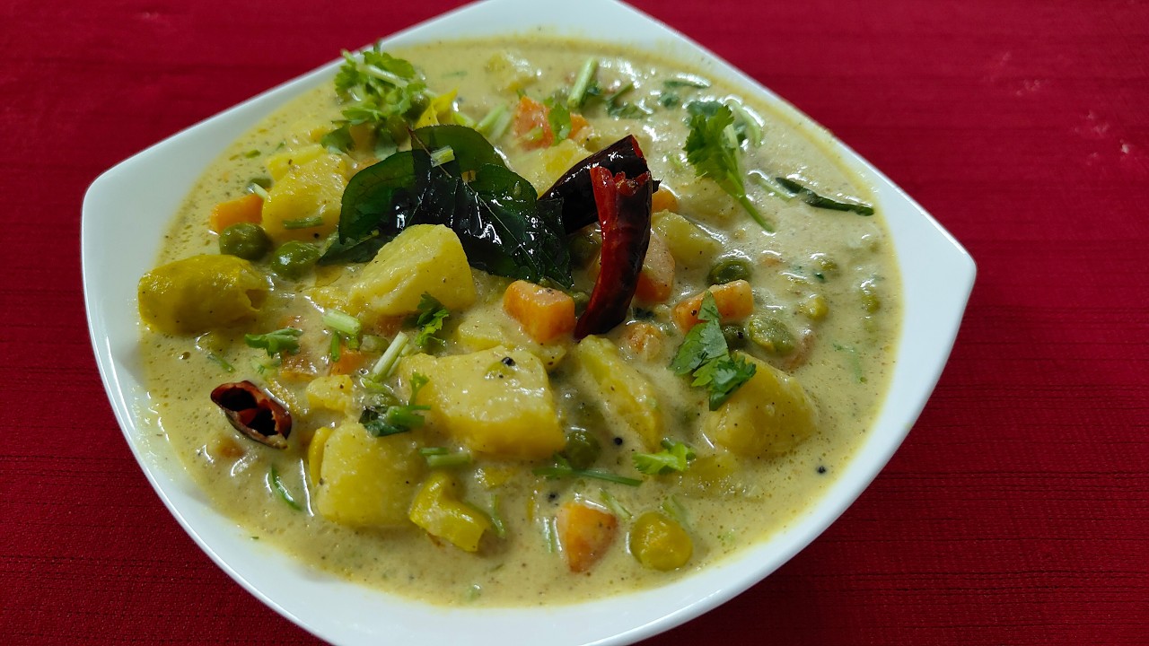 ഈസി മിക്സഡ് വെജ് കുറുമ |EASY MIXED VEG KORMA