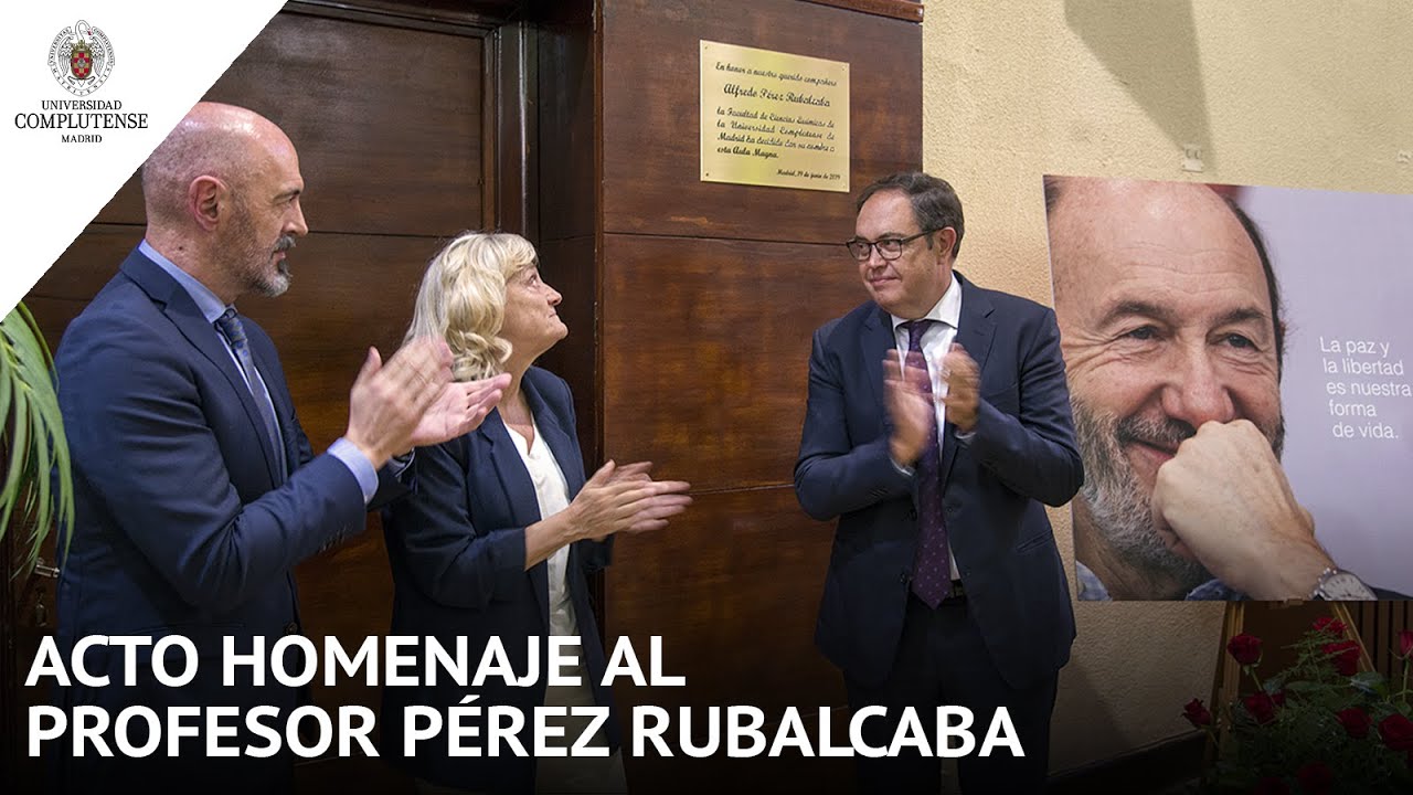 Acto homenaje al Profesor Pérez Rubalcaba (19 de junio de 2019)
