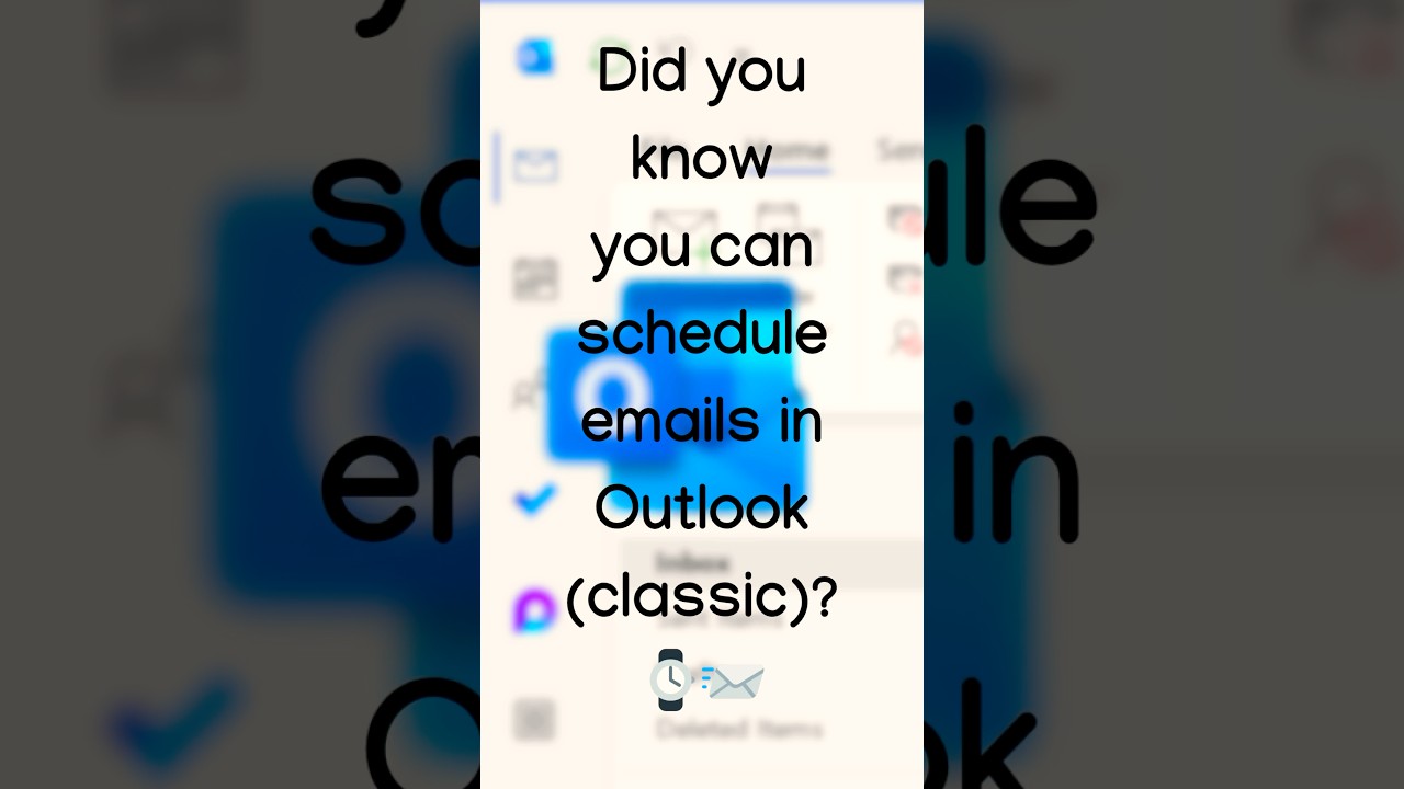 Schedule Emails in Outlook Classic ⏰ | Send Later Easily #OutlookTips #Microsoft365