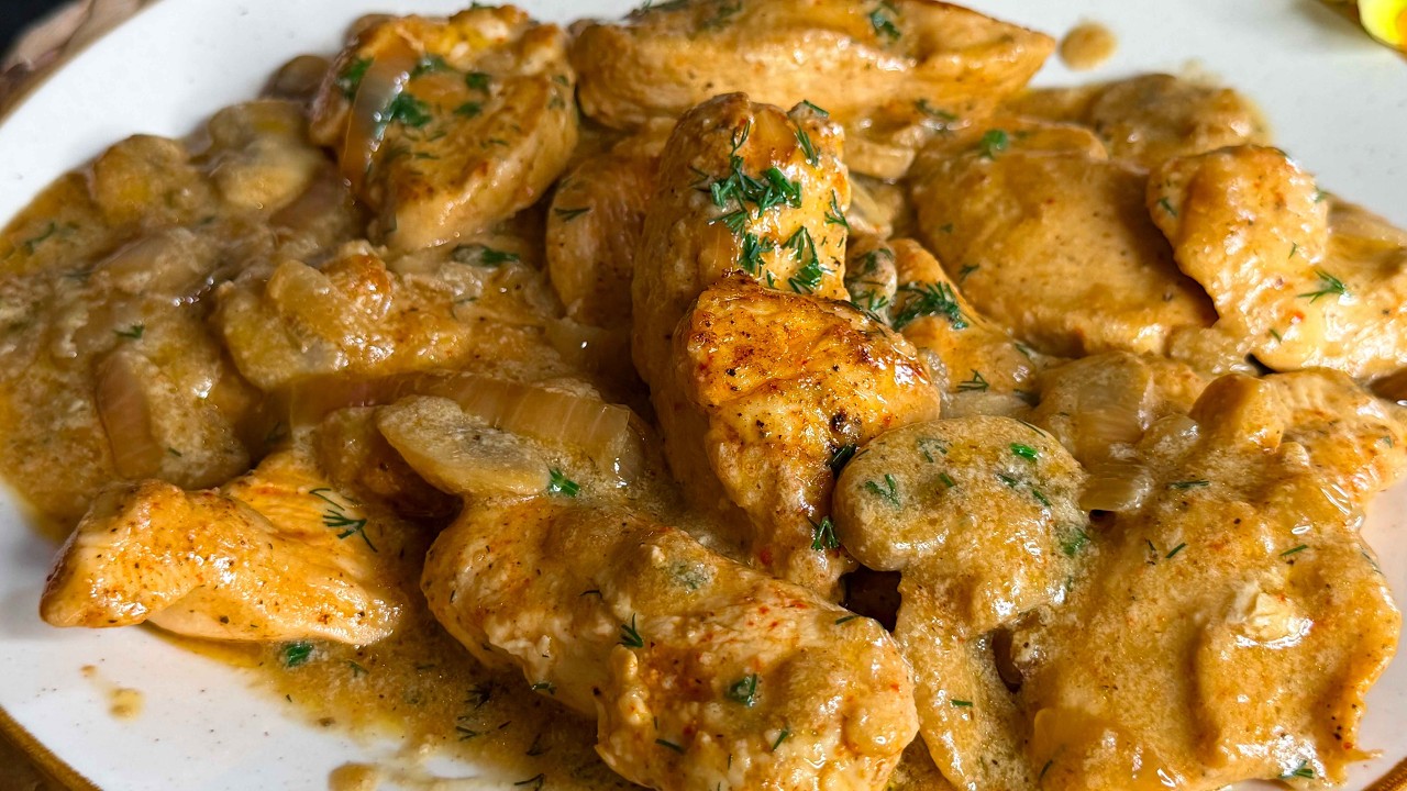 Quick and delicious dinner with chicken breast! Quick and delicious!