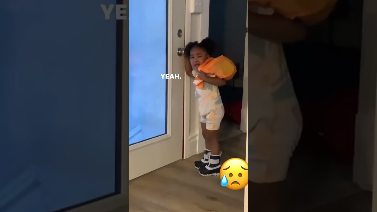 Little girl runs away because mom told her to clean her room #shortsvideo #aww #funny #kidsvideos