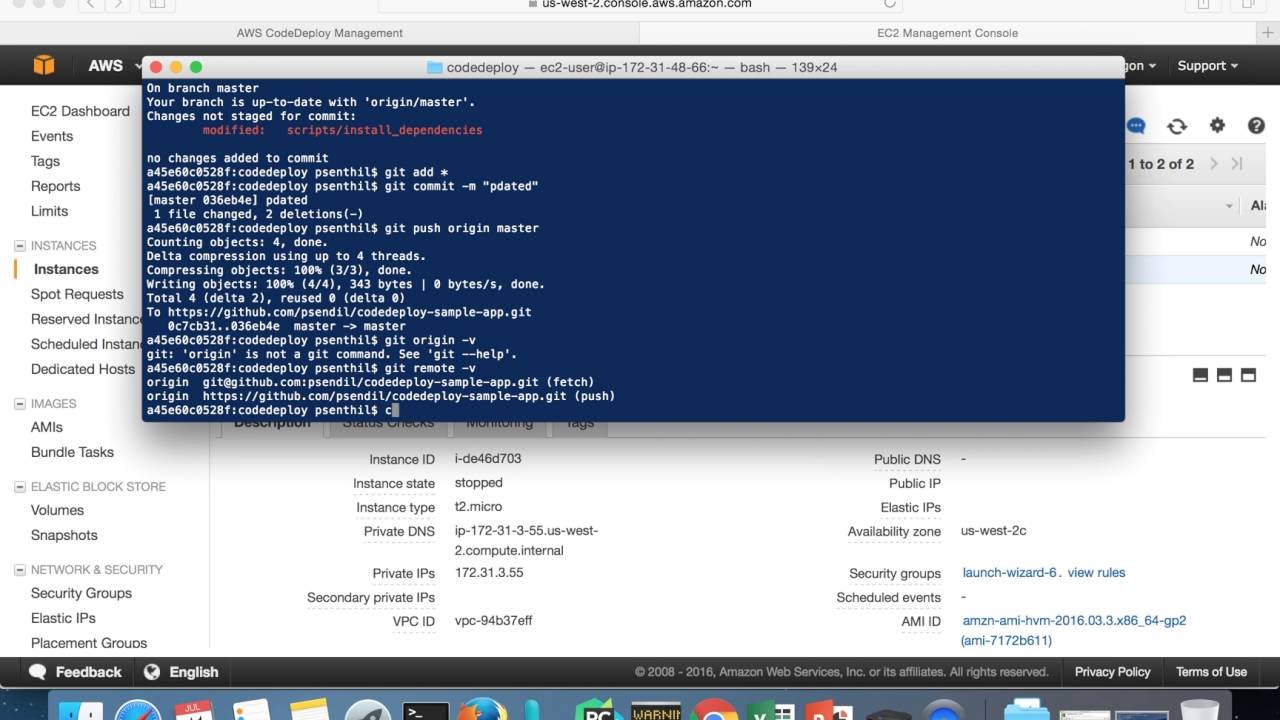 AWS CodeDeploy using GIT repository - How to? Explained