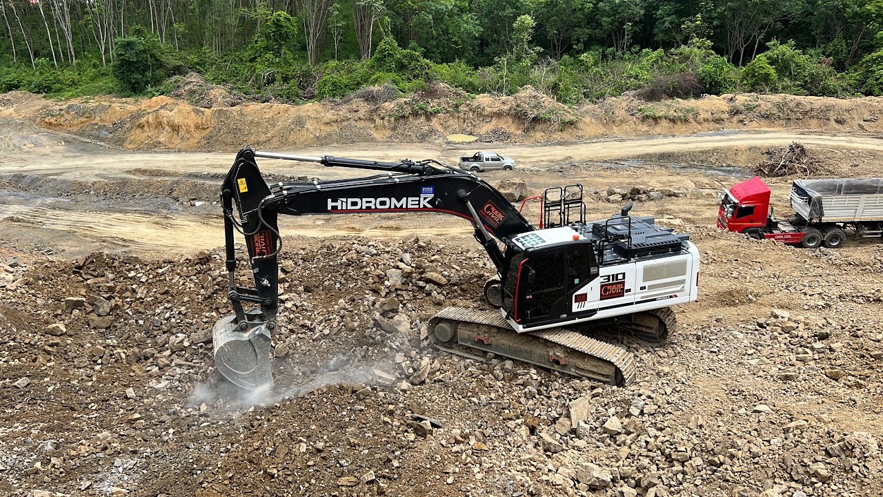 ใหม่แกะกล่อง HIDROMEK HMK 310LC-H4 ขุดหินภูเขา