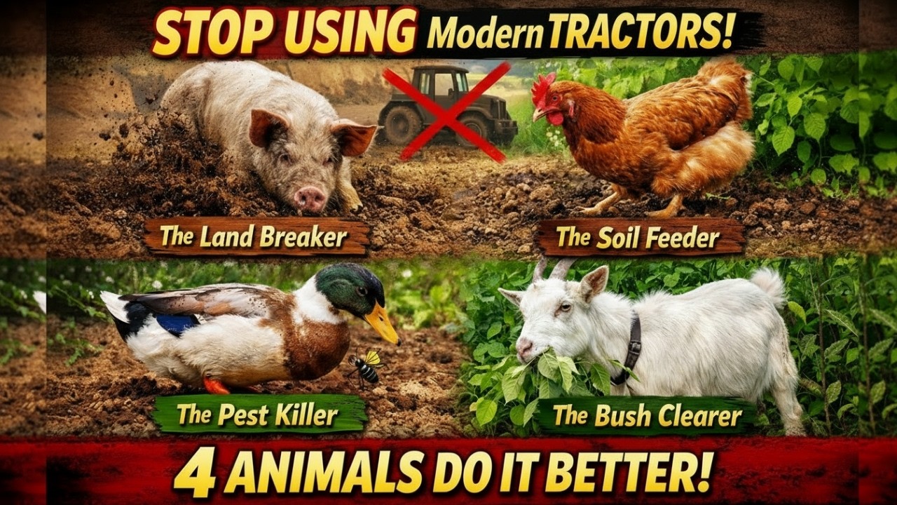 Forget Modern Tractors – These 4 Animals Till Your Land and Fertilize Simultaneously
