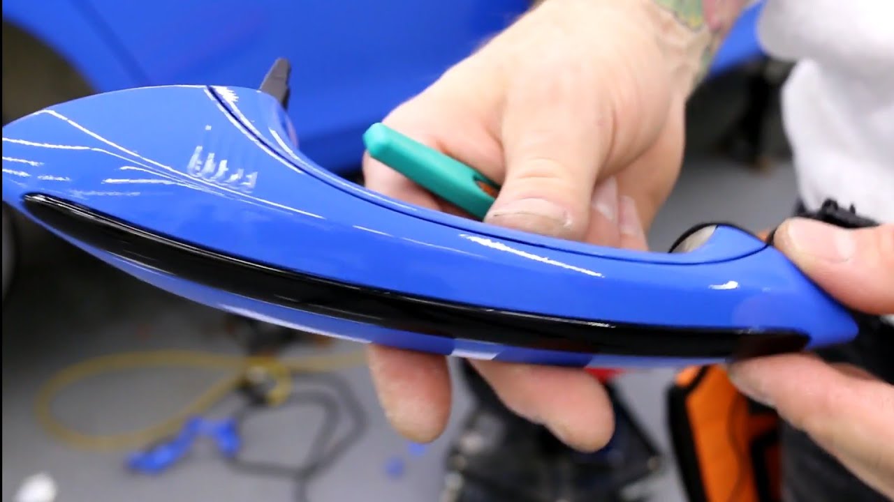 Slightly Tricky Door Handle Wrap For A BMW 750i