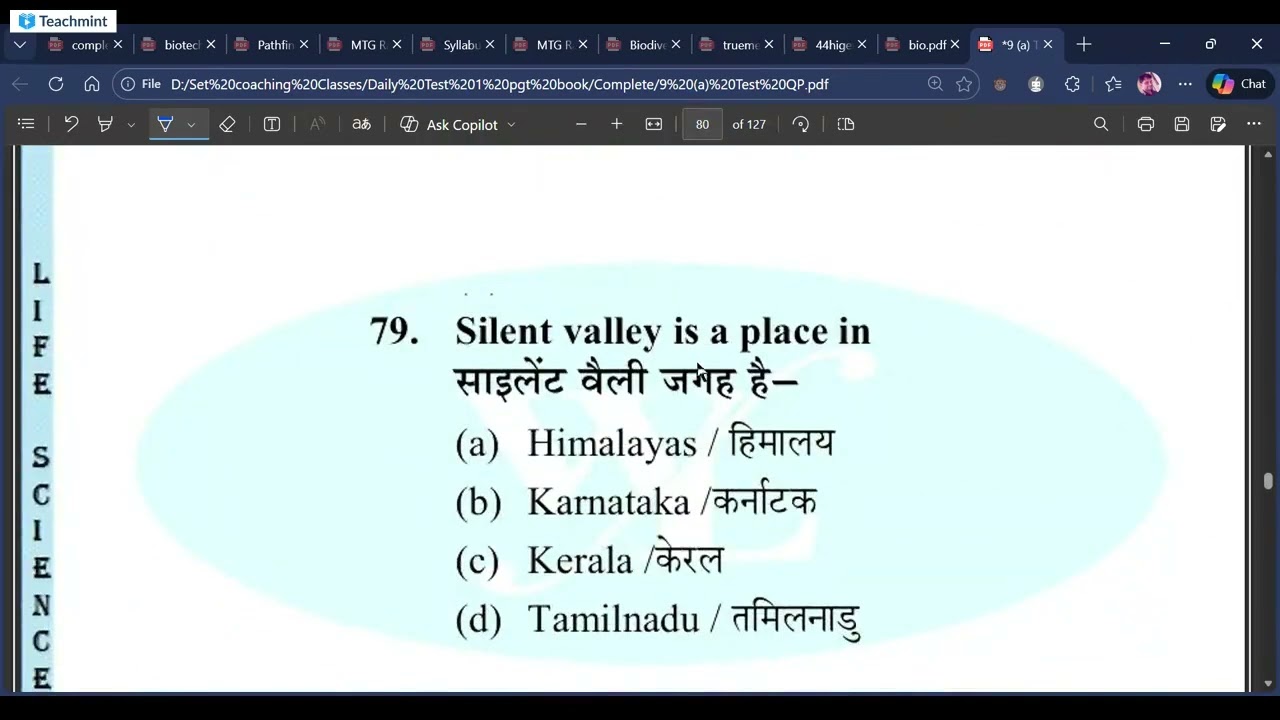 Practice test paper 9 part II For MPSET ASSISTANT PROFESSOR RSET GSET USET SPSET 