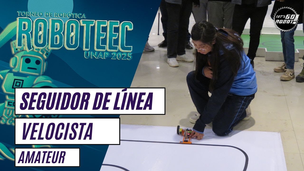 Seguidor de Línea Velocista (Amateur) - ROBOTEEC UNAP 2025 (Puno, Perú)