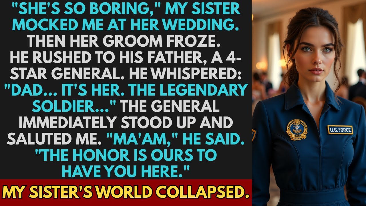 Sister Mocked Me At Her Wedding — Until Her Groom's General Father Saluted Me