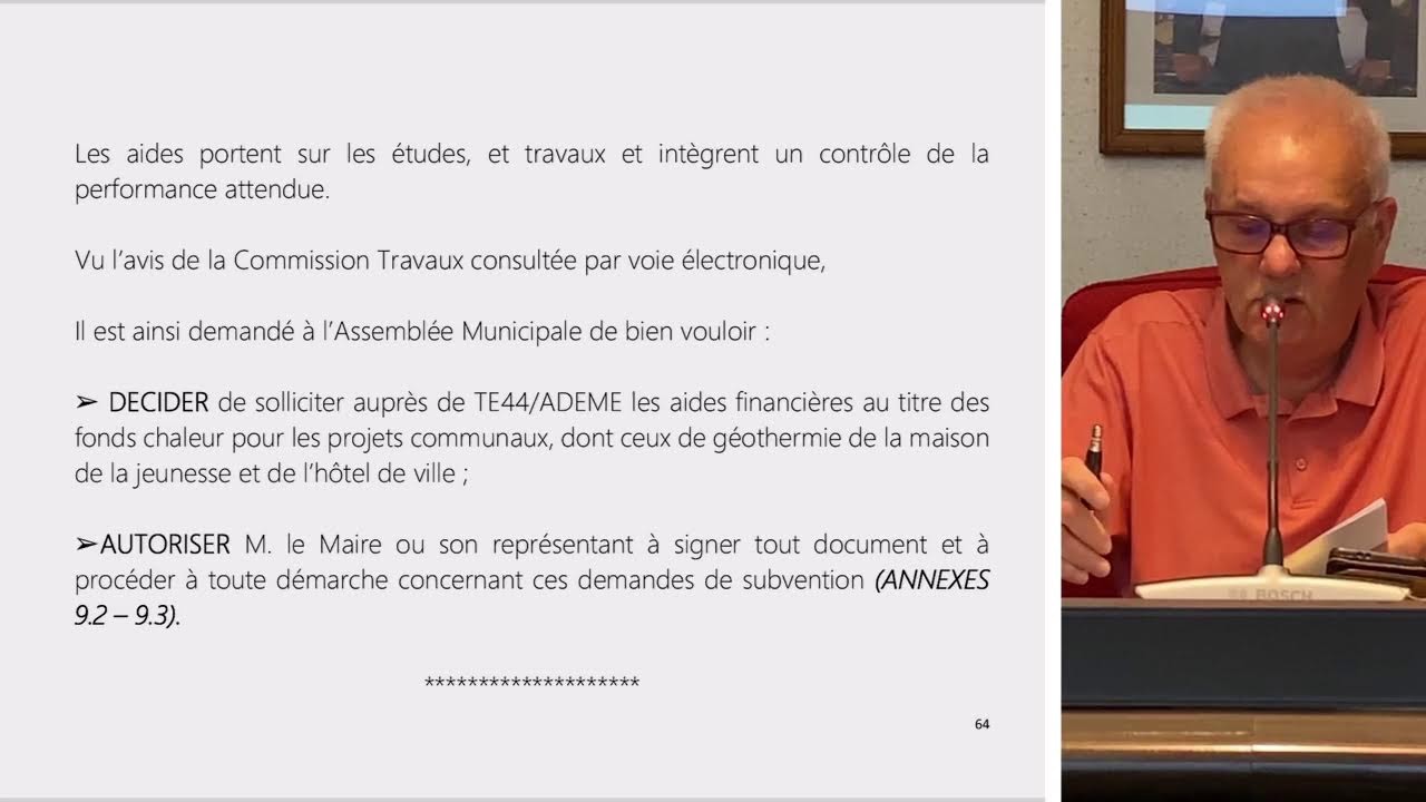 Conseil Municipal du 03 Octobre