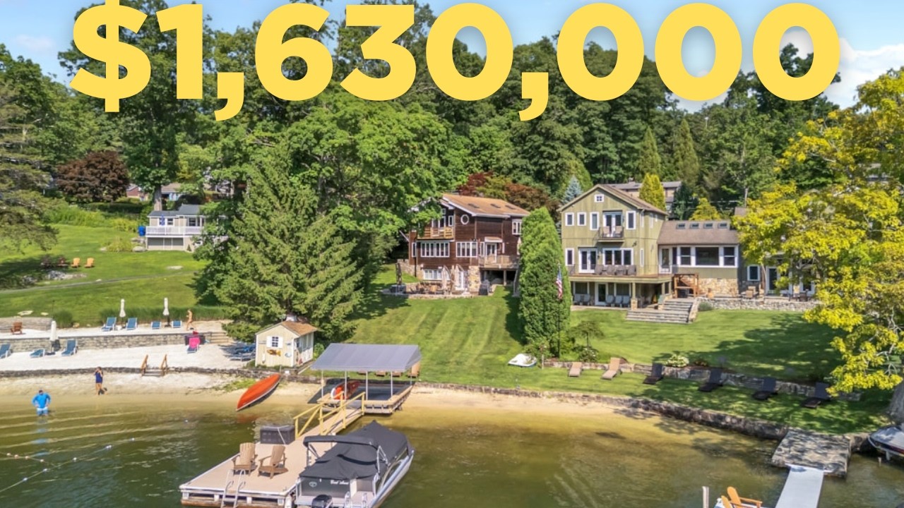 Inside a Stunning Waterfront Retreat on Candlewood Lake in New Milford, CT | $1,630,000