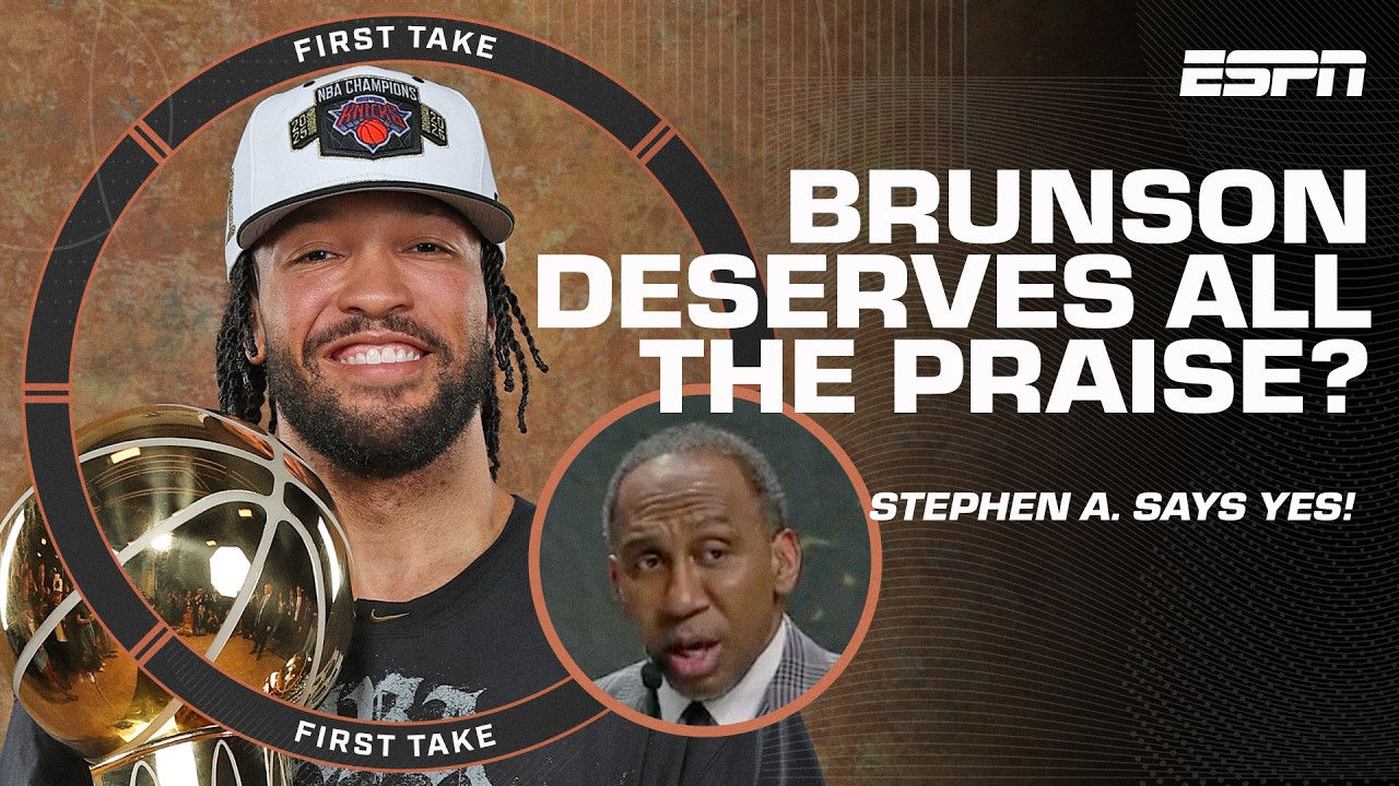Stephen A. believes Jalen Brunson &lsquo;SAVED THE NBA!&rsquo; 👀 🗣️ | First Take