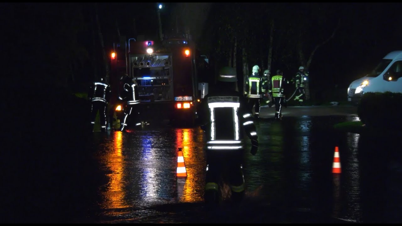 STARKREGEN FÜHRT ZU ÜBERFLUTUNGEN IN DORNUM UND ESENS