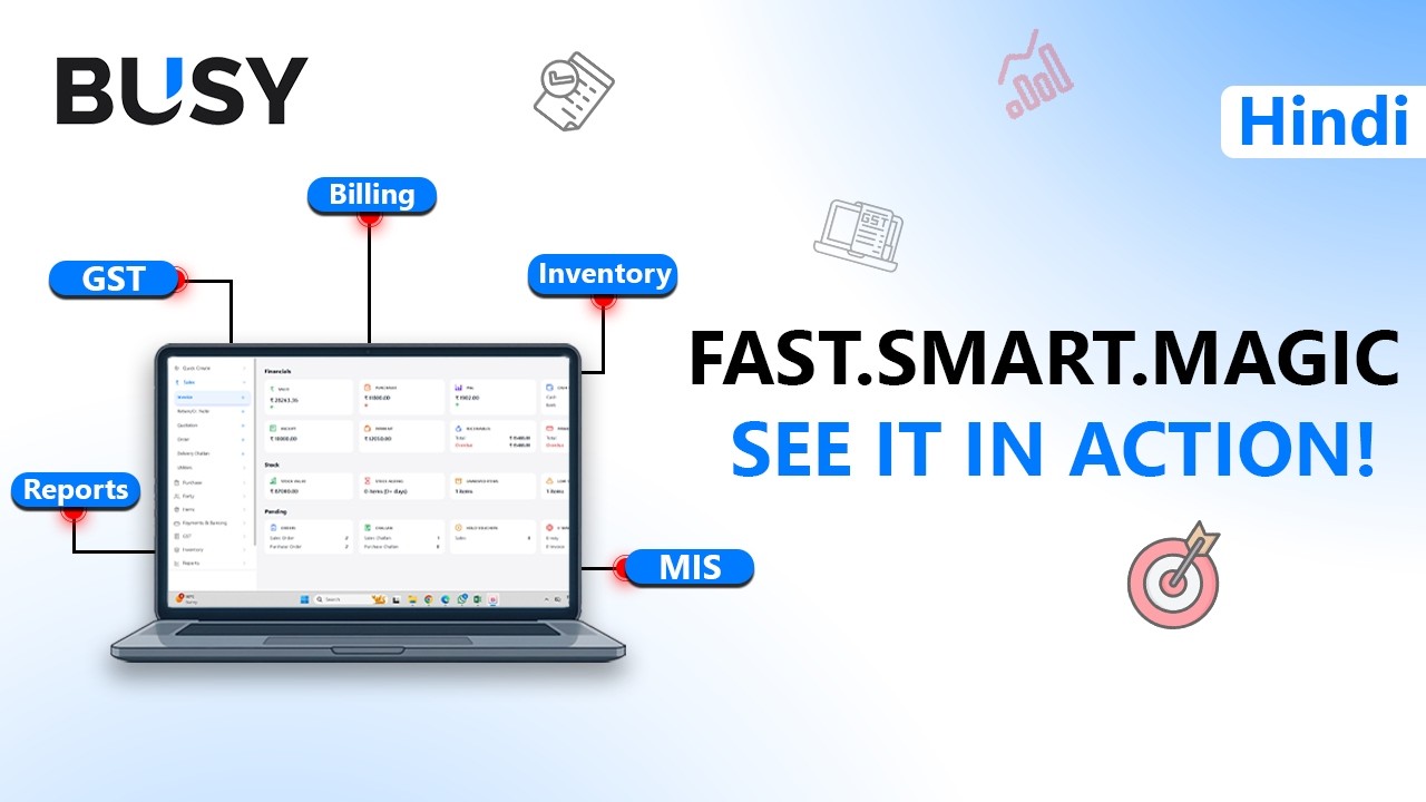 BUSY MAGIC Quick Tour 🚀 | Complete Overview in Minutes 🎯 | BUSY | Hindi