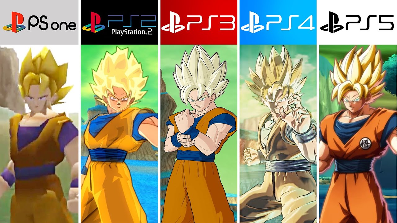 PS5 vs PS4 vs PS3 vs PS2 vs PS1 | DRAGON BALL Z - SUPER (4k 60fps)