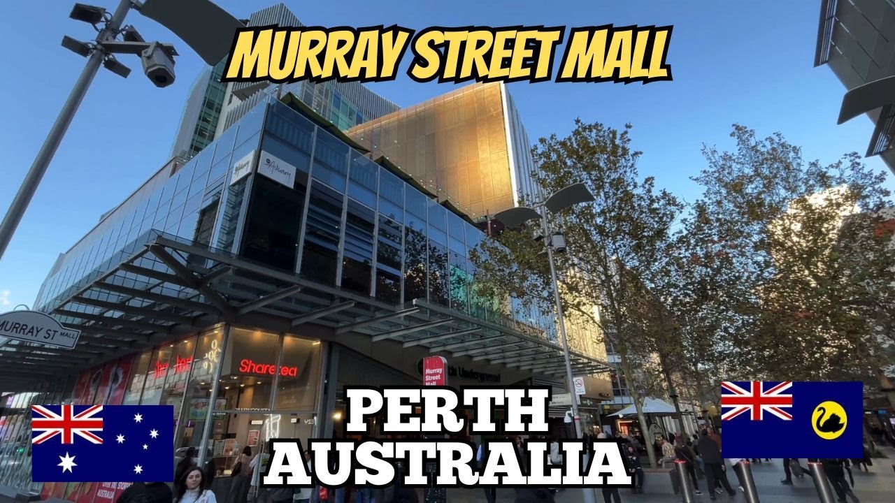 Exploring Perth Australia 4K: City Walking Tour Along Murray Street Mall 2025